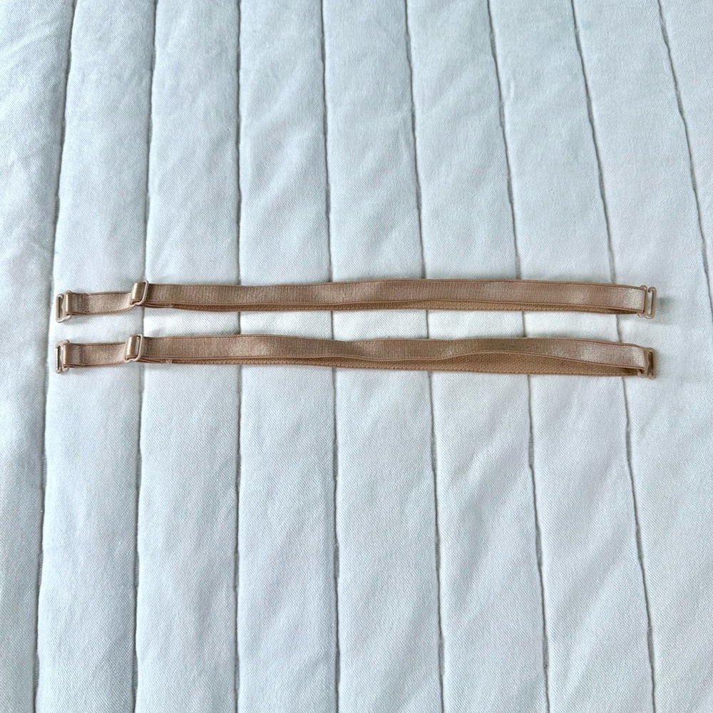 Adjustable Nude Bra Straps Beige Skin Color Replacement